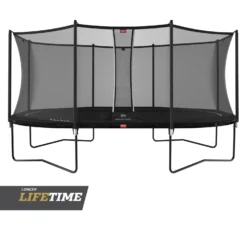 BERG Trampoline Regular Grand Favorit Regular 520 Black + SafetyNet Comfort