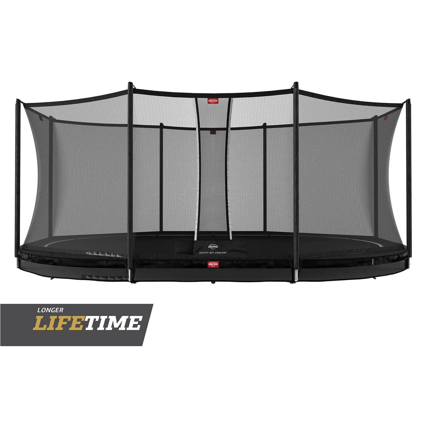 BERG Trampoline Inground Grand Favorit 520 Black + SafetyNet Comfort 3 BERG Trampoline Inground Grand Favorit 520 Black + SafetyNet Comfort