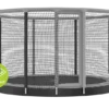 Akrobat Trampoline Flat-to-the-Ground 430cm 14ft Gallus Grijs -Aanbiedingen Buiten Plezier Winkel Akrobat Gallus Inground grey transparent 1