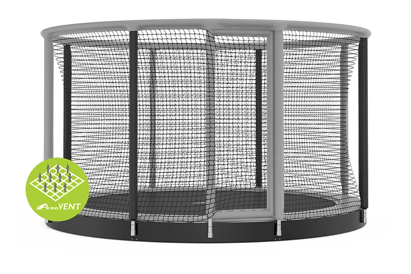 Akrobat Trampoline Flat-to-the-Ground 430cm 14ft Gallus Grijs 3 Akrobat Trampoline Flat-to-the-Ground 430cm 14ft Gallus Grijs