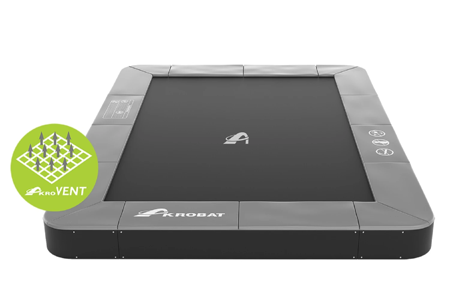 Akrobat Trampoline Flat-to-the-Ground 305×183 Primus Antraciet 3 Akrobat Trampoline Flat-to-the-Ground 305×183 Primus Antraciet