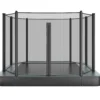 Akrobat Trampoline Flat-to-the-Ground 380×250 Orbit Antraciet Incl. Veiligheidsnet -Aanbiedingen Buiten Plezier Winkel Akrobat Trampoline Orbit Flat rechthoek antr 1