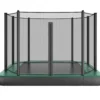 Akrobat Trampoline Flat-to-the-Ground 380×250 Orbit Groen Incl. Veiligheidsnet -Aanbiedingen Buiten Plezier Winkel Akrobat Trampoline Orbit Flat rechthoek groen 1