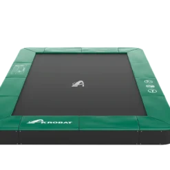 Akrobat Trampoline Flat-to-the-Ground 305×183 Orbit Groen Zonder Veiligheidsnet