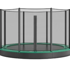 Akrobat Trampoline Flat-to-the-Ground 365 12ft Orbit Groen Incl. Veiligheidsnet