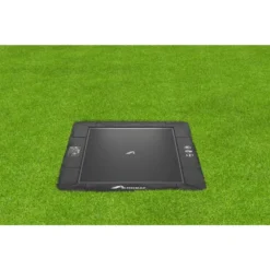 Akrobat Trampoline Flat-to-the-Ground 380×250 Primus Black-Black Zonder Veiligheidsnet