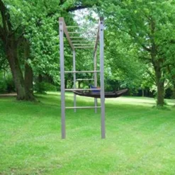 Apenbrug Metaal Gegalvaniseerd Basis Uitvoering -Aanbiedingen Buiten Plezier Winkel Apenbrug gegalvaniseerd metaal schommel klimtoestel speeltoestel 1