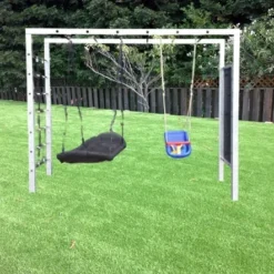 Apenbrug Metaal Gegalvaniseerd Basis Uitvoering -Aanbiedingen Buiten Plezier Winkel Apenbrug gegalvaniseerd metaal schommel klimtoestel speeltoestel 3