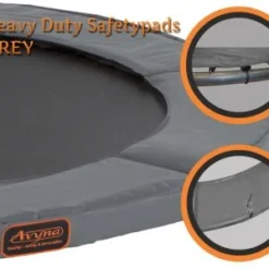 Trampoline Randkussen Avyna Origineel Bovengronds Grijs Div Afm. In Afmetingen Trampoline (cm.) 366 -Aanbiedingen Buiten Plezier Winkel Avyna hd safetypad grey randkussen grijs speelactief.nl 3