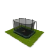 Avyna Pro-Line Trampoline Inground 238i 380x255cm Combi-BD Groen -Aanbiedingen Buiten Plezier Winkel Avyna inground trampoline groen met veiligheidsnet TEPL 223 234 238 352 I COMBI BD gras 1 3