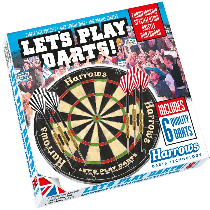 Harrows Dartbord Let’s Play Darts Bristle Board 3 Harrows Dartbord Let’s Play Darts Bristle Board