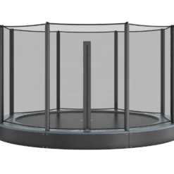 Akrobat Trampoline Flat-to-the-Ground 244 8ft Orbit Antraciet Incl. Veiligheidsnet