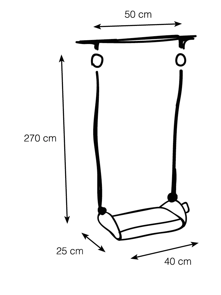 Schommelzitje Marshmallow Black-Raven Small 8 Schommelzitje Marshmallow Black-Raven Small - Afbeelding 6