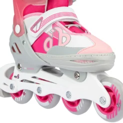 Verstelbare Inline Skates / Schaatsen Nijdam N14AC02 Combo Bold Berry 33-36 -Aanbiedingen Buiten Plezier Winkel Skeeler schaatsen combinatie nijdam N14AC02 1 1