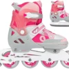 Nijdam Verstelbare Inline Skates/Schaatsen Combo Bold Berry 37-40 -Aanbiedingen Buiten Plezier Winkel Skeeler schaatsen combinatie nijdam N14AC02