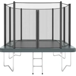 Akrobat Trampoline Above Ground 335×244 Orbit Antraciet Incl. Veiligheidsnet
