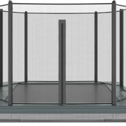 Akrobat Trampoline Inground 335×244 Orbit Antraciet Incl. Veiligheidsnet