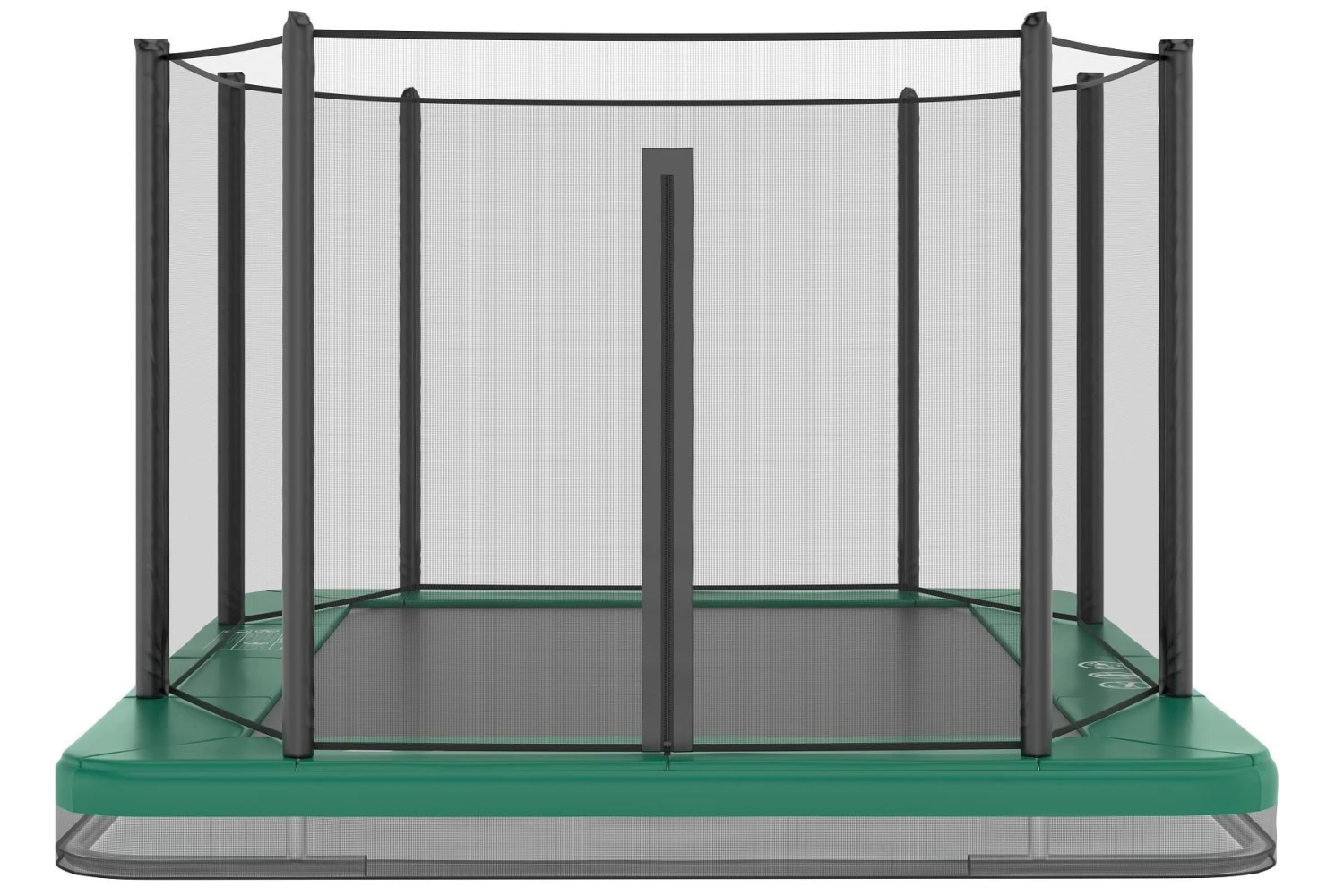 Akrobat Trampoline Inground 305×183 Orbit Groen Incl. Veiligheidsnet 3 Akrobat Trampoline Inground 305×183 Orbit Groen Incl. Veiligheidsnet