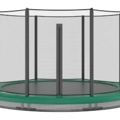 Akrobat 244 Inground Kleur Groen Trampoline Met Safetynet