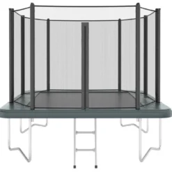 Akrobat Trampoline Above Ground 305×183 Orbit Antraciet Incl. Veiligheidsnet