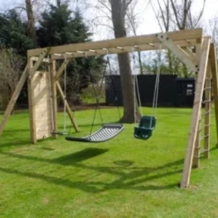 Apenbrugschommel Robuust 6 Haken -Aanbiedingen Buiten Plezier Winkel apenbrug schommel robuust 6hken klmmuur 1