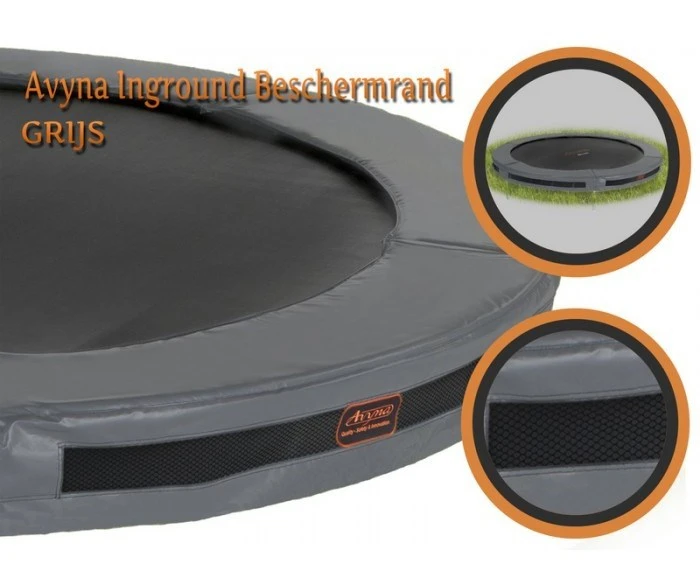 Avyna Pro-Line Trampoline Inground 430cm 14ft Grijs 5 Avyna Pro-Line Trampoline Inground 430cm 14ft Grijs - Afbeelding 3