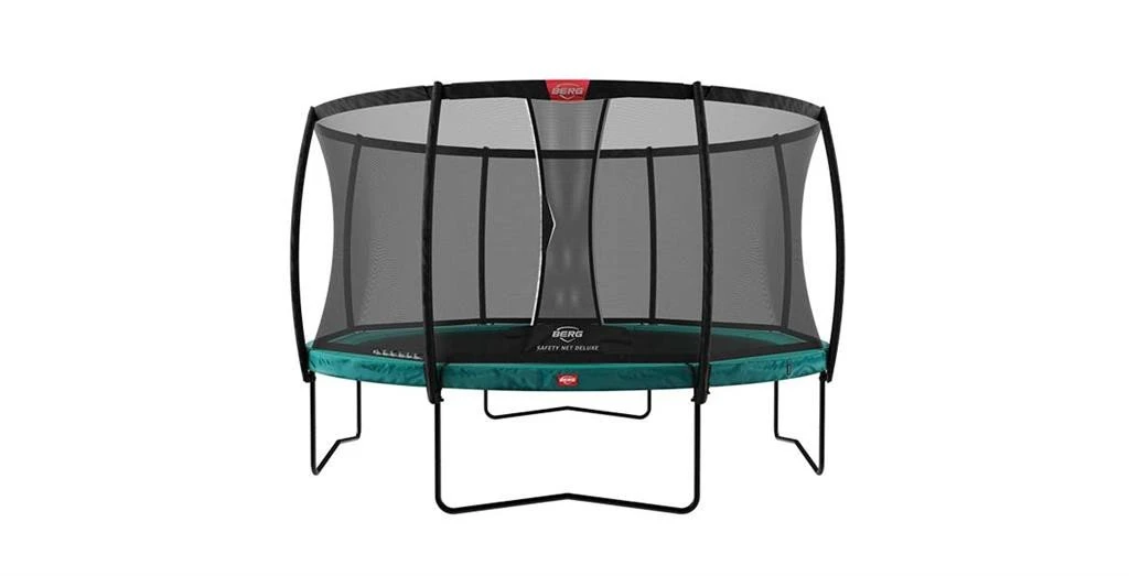 BERG Trampoline Regular Champion 430 Green + SafetyNet Deluxe 3 BERG Trampoline Regular Champion 430 Green + SafetyNet Deluxe