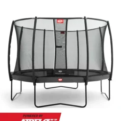 BERG Trampoline Regular Champion 430 Grey + Safety Net Deluxe -Aanbiedingen Buiten Plezier Winkel berg champion grey safety net deluxe trampoline 1
