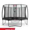 BERG Trampoline Regular Champion 380 Grey + Safety Net Deluxe -Aanbiedingen Buiten Plezier Winkel berg champion grey safety net deluxe trampoline 1