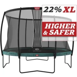 BERG Trampoline Regular Champion 430 Green + Safety Net DLX XL