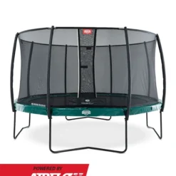 BERG Trampoline Regular Elite 380 Green + Safety Net Deluxe