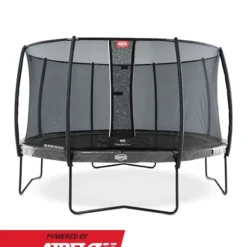 BERG Trampoline Regular Elite 330 Grey + Safety Net Deluxe -Aanbiedingen Buiten Plezier Winkel berg elite grey 330 safety net deluxe 1