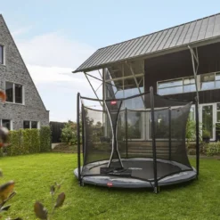BERG Trampoline Inground Favorit 200 Grey + Safety Net Comfort -Aanbiedingen Buiten Plezier Winkel berg favorit inground 200 270 330 safety net comfort 1