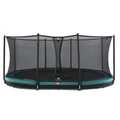 BERG Trampoline Inground Grand Favorit 520 Green + SafetyNet Comfort
