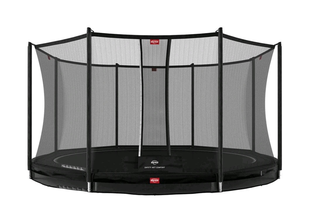 BERG Trampoline Inground Favorit 380 Black + Safety Net Comfort 3 BERG Trampoline Inground Favorit 380 Black + Safety Net Comfort
