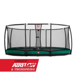 BERG Trampoline Inground Grand Champion 470 Green + Safety Net Deluxe