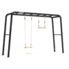 BERG PlayBase Large Met 2 Duikelrekken (Houten Schommelzitje + Trapeze) -Aanbiedingen Buiten Plezier Winkel berg playbase large tt speeltoestel large met 2 rekstokken houen schommel en trapeze