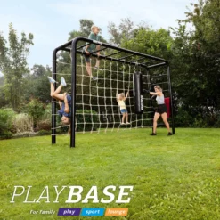 BERG PlayBase Large Met 2 Duikelrekken (hangmat) -Aanbiedingen Buiten Plezier Winkel berg playbase medium tt speeltoestel met rekstok ladder klimnet medium en bokszak 4 6