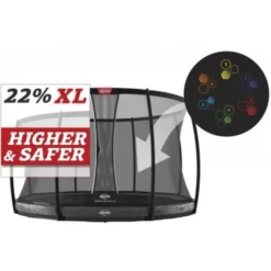 BERG Trampoline Inground Elite 430 Grey Levels + Safety Net DLX XL