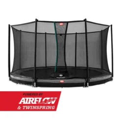 BERG Trampoline Inground Champion 430 Grey + Safety Net Comfort -Aanbiedingen Buiten Plezier Winkel berg trampoline champion inground grey safety net comfort 2 1