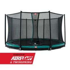 BERG Trampoline Inground Champion 430 Green + Safety Net Comfort