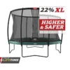 BERG Elite Regular 430 Green + Safety Net DLX XL -Aanbiedingen Buiten Plezier Winkel berg trampoline elite 430 green safetynet deluxe 1 1