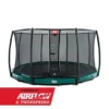 BERG Trampoline Inground Elite 380 Green +SafetyNet Deluxe -Aanbiedingen Buiten Plezier Winkel berg trampoline elite inground green safety net deluxe 1