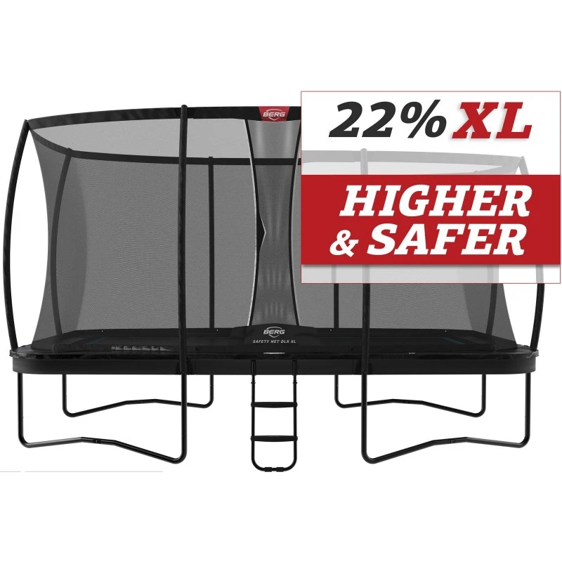 BERG Trampoline Regular Ultim Elite 500 Grey + Safety Net DLX XL 3 BERG Trampoline Regular Ultim Elite 500 Grey + Safety Net DLX XL