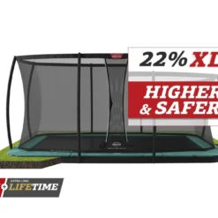 BERG Trampoline Flatground Ultim Champion 410 Green + Safety Net DLX XL -Aanbiedingen Buiten Plezier Winkel berg ultim flatground 410 green safety net dlx xl 1