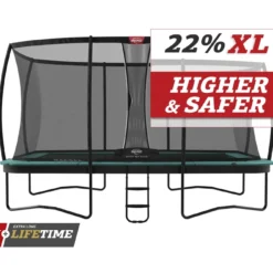 BERG Trampoline Regular Ultim Champion 410 Green + Safety Net DLX XL -Aanbiedingen Buiten Plezier Winkel berg ultim regular 410 green safety net dlx xl 1