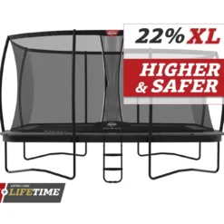 BERG Trampoline Regular Ultim Champion 410 Grey + Safety Net DLX XL -Aanbiedingen Buiten Plezier Winkel berg ultim regular 410 grey safety net dlx xl 1