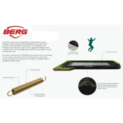 BERG Trampoline Regular Ultim Favorit 280 Grey + SafetyNet Comfort -Aanbiedingen Buiten Plezier Winkel berg ultim springcomfort 6 1 1