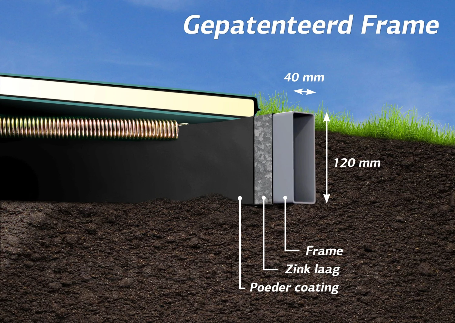 BERG Trampoline Flatground Champion 380 Black SPORTS 6 BERG Trampoline Flatground Champion 380 Black SPORTS - Afbeelding 4