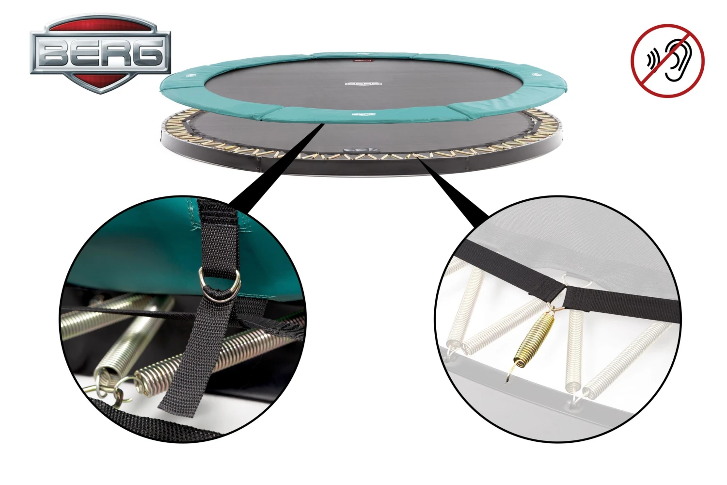 BERG Trampoline Flatground Champion 430 Grey SPORTS 9 BERG Trampoline Flatground Champion 430 Grey SPORTS - Afbeelding 7